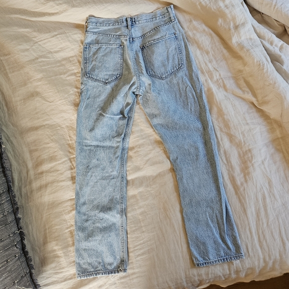 Agolde Riley Blue Distressed Jeans - Picture 8 of 8